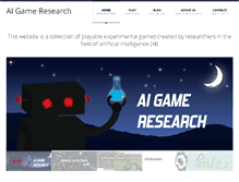Tablet Screenshot of aigameresearch.org
